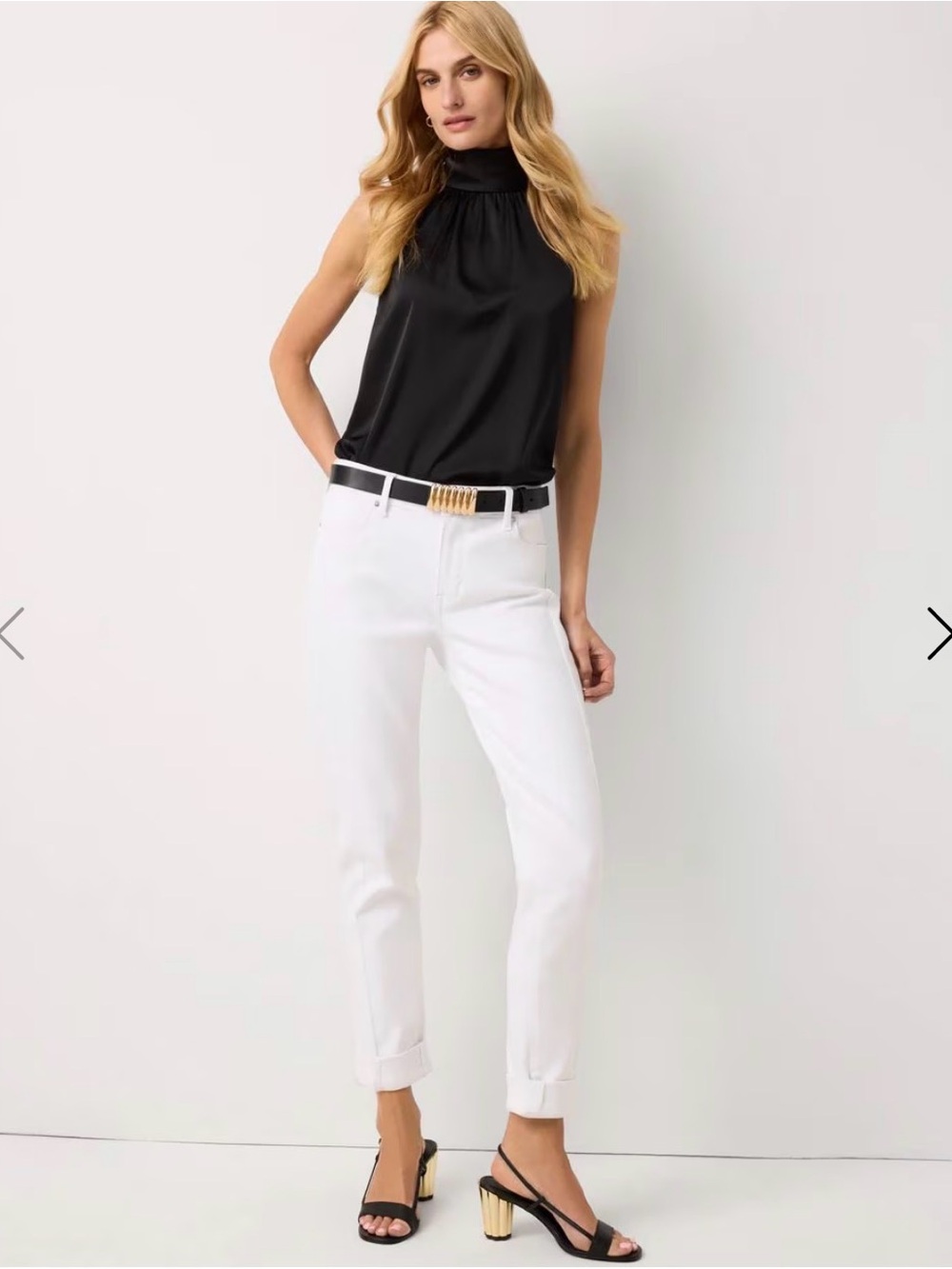 $15 Bundled💥 WHBM White House Black Market White Cropped Pants size 8 Tdc